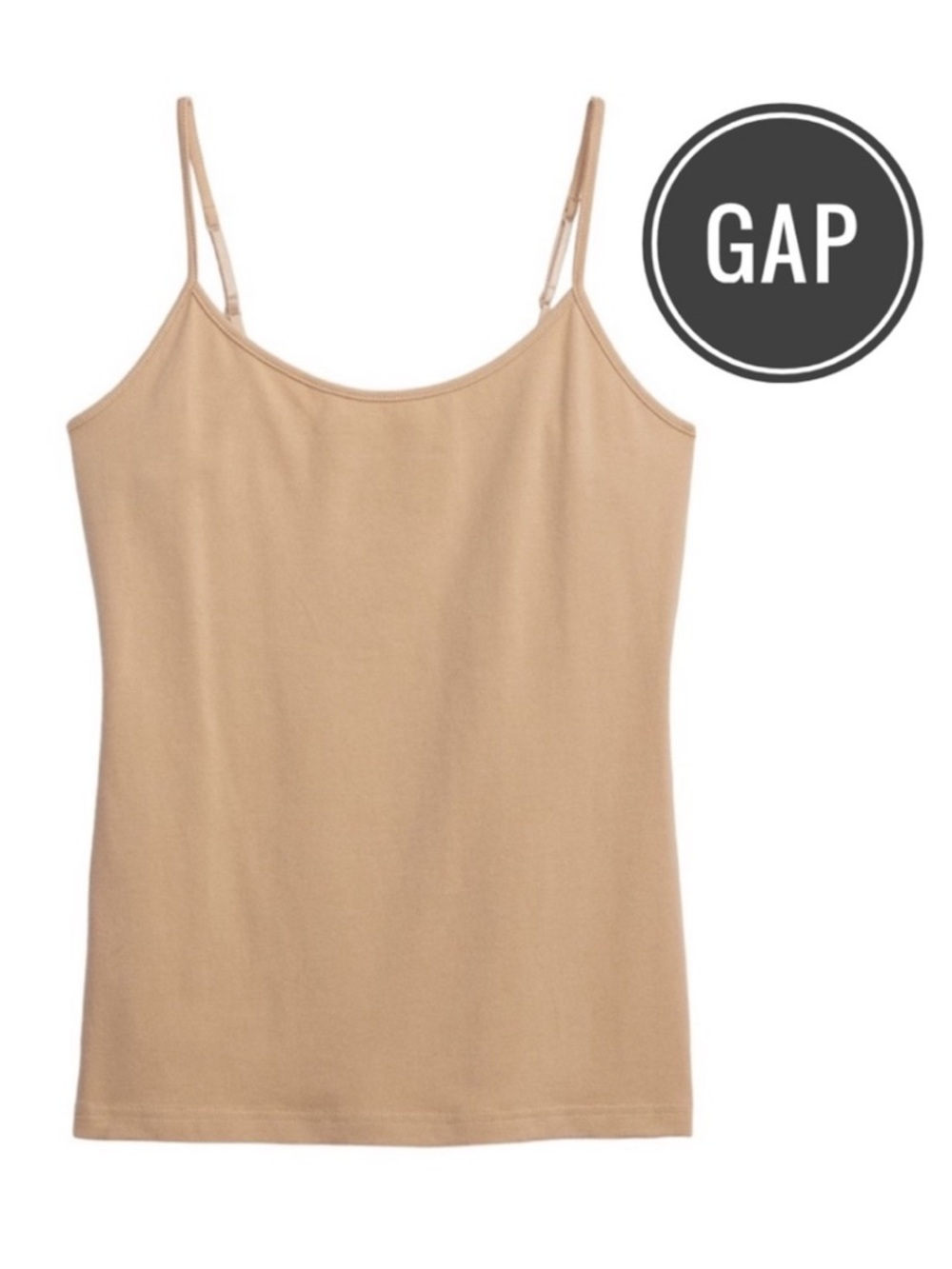 🆕 GAP Women's Fitted Cami in Tan Bronzed Blush